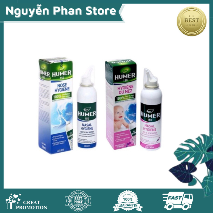 Xịt mũi trẻ em humer 150 -nasal hygiene infants - hỗ trợ vệ sinh khoang mũi hàng ngày