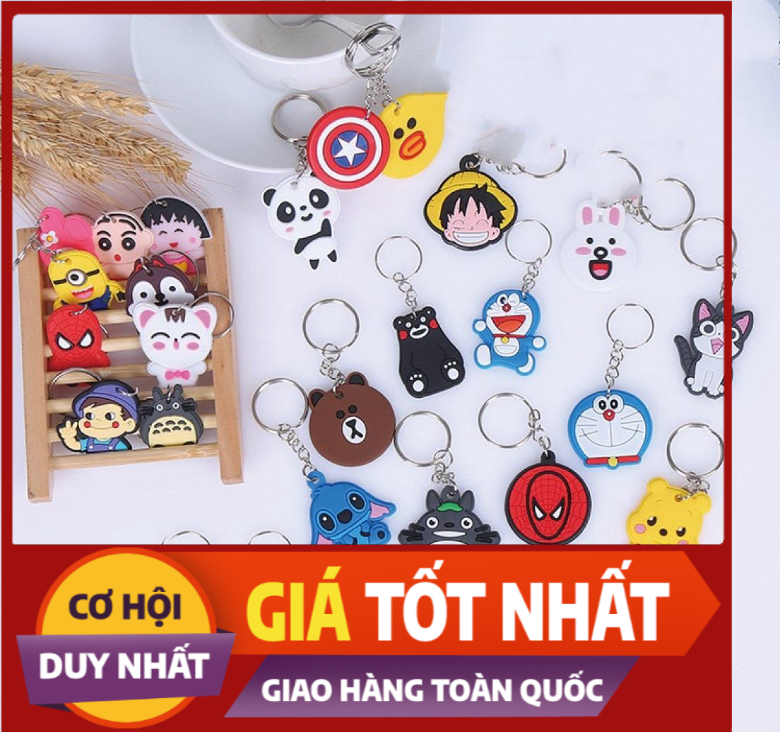 [HCM]Combo 20 Móc chìa khóa hình thú ngộ nghĩnh - Móc khóa xinh giá rẻ - Móc khóa hình thú - Hình Ngẫu Nhiên