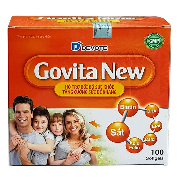 Govita New, hỗ trợ bồi bổ sức khỏe, giảm mệt mỏi, tăng sức đề kháng  Hộp