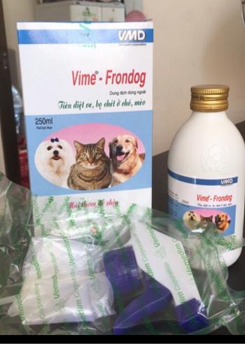 Dung dịch xịt diệt ve, rận VIME-FRONDOG dành cho chó, mèo