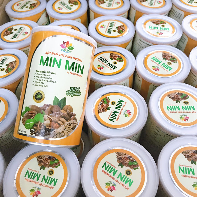 Bột ngũ cốc dinh dưỡng lợi sữa Min Min 500gr