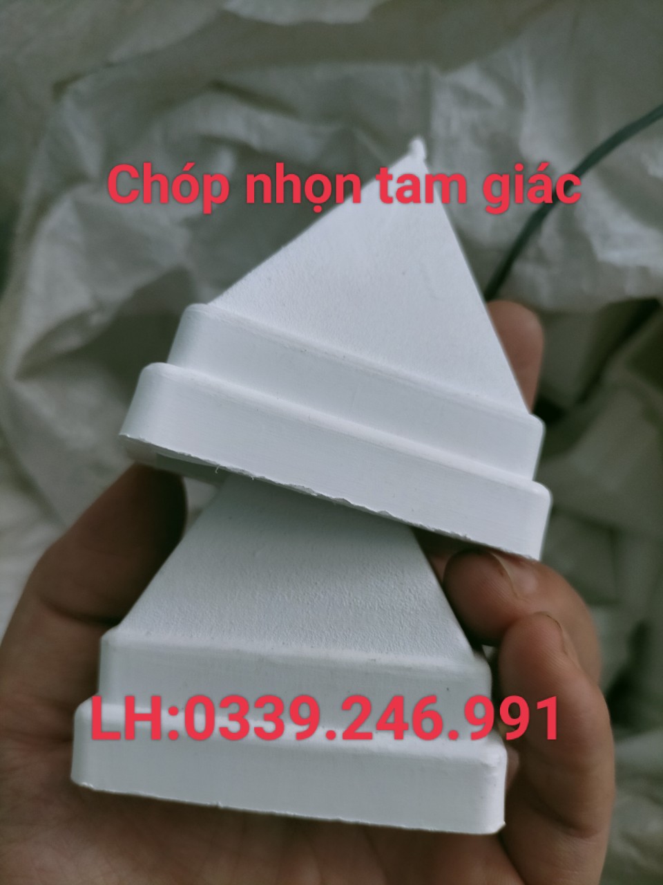 10 chiếc chụp nhựa ngoài 25x50mm hàng rào cổng cửa, mác hàng rào, chông hàng rào