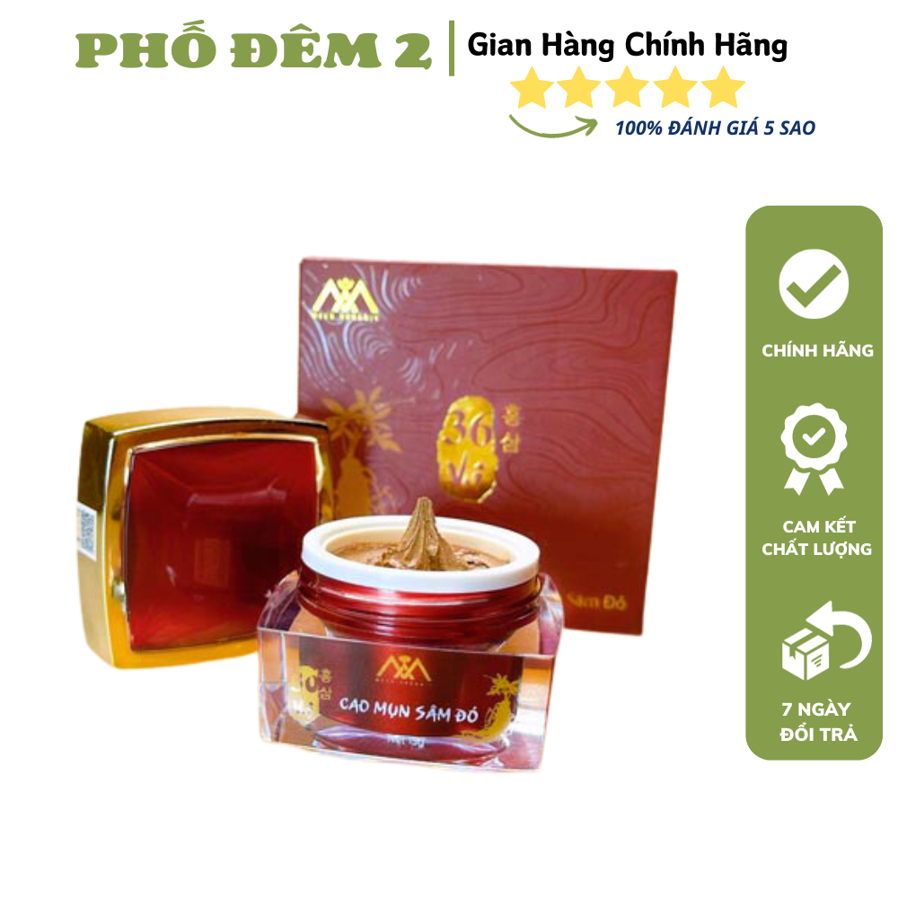 [HCM]Chính Hãng - Cao Mụn Sâm Đỏ 36 Vị Hộp Lớn 15gr-MEEA