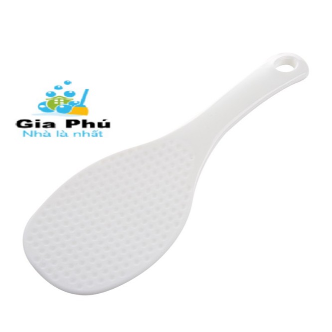 [HCM]Muỗng  múc cơm nhựa trắng cao cấp Gia Phú