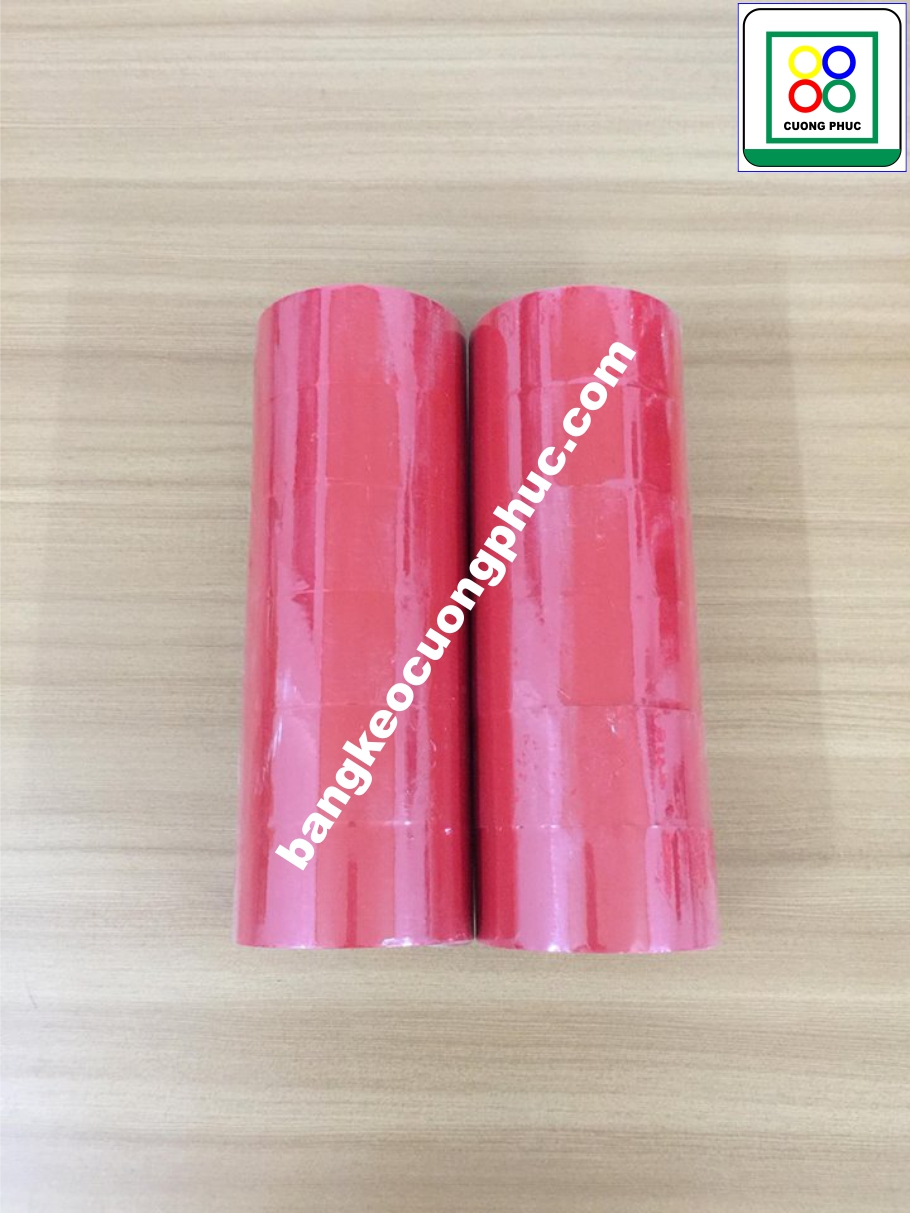 Băng keo màu đỏ - đỏ may mắn - 1 cây 6 cuộn