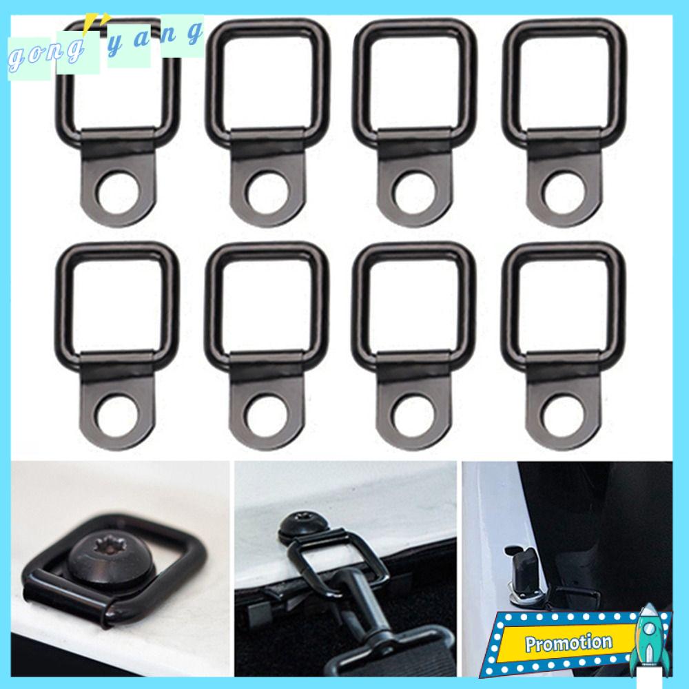 GONGYANG 8 Chiếc Móc Treo Hàng Hóa RV Vòng Buộc Xuống Dây Buộc Xe Hơi Móc Kéo Bằng Kim Loại Neo NEO Xe Moóc Tải Nặng