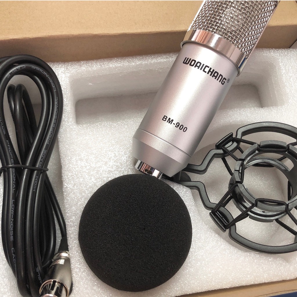 Mic thu âm BM-900V Studio livestream karaoke cao cấp đủ phụ kiện