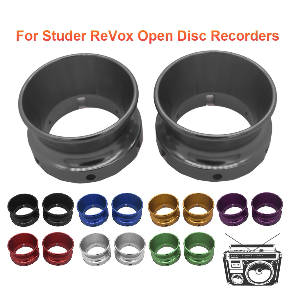 1 cặp 14 10 inch phổ tải thiết bị reel băng ghi nhôm nab hub adapter cho revox akai teac reel ghi
