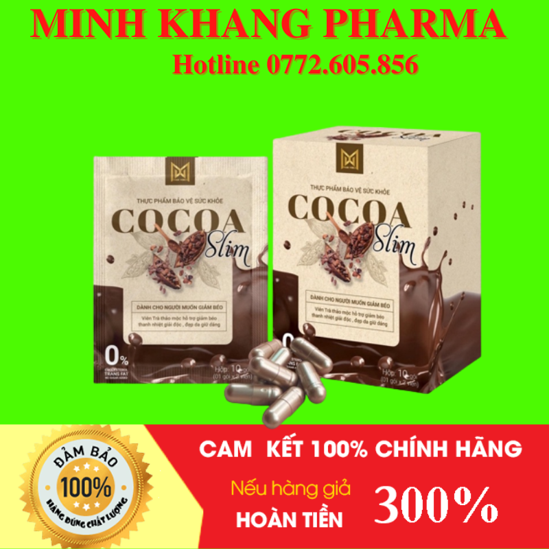 [Chính Hãng] Giảm Cân Cocoa Slim Giảm Siêu Mạnh An Toàn - Minh Khang Pharma 1