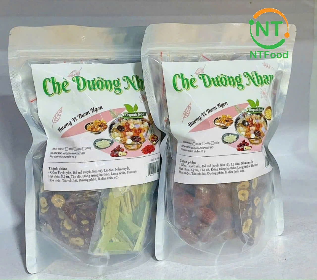 1 Set nguyên liệu nấu Chè Dưỡng Nhan NTFood 350g (10 - 15 ly) - Nhất Tín Food