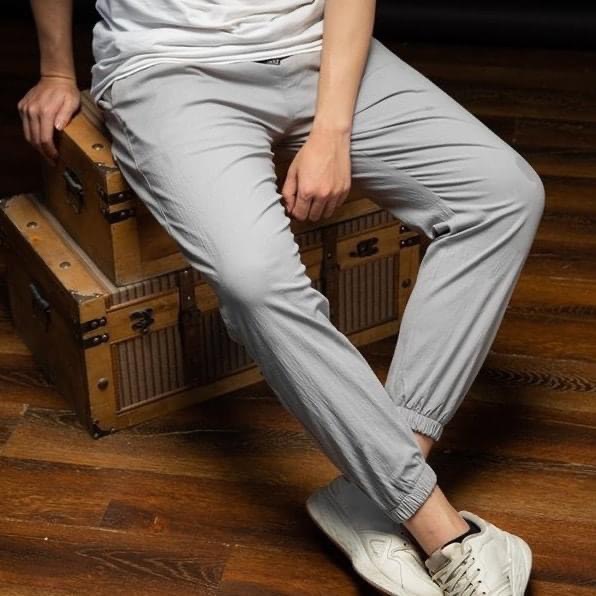 Quần Vải Đũi Dài Nam Dày Dặn 3 Túi Có Khóa Kéo Thêu Logo Gucci Adidass Thoáng Mát Đường May Chắc Chắn Cạp Chun To Mạnh Mẽ  Học Sinh Giá Rẻ Thể Thao Size Nhỏ Big Size Có Video Ảnh Thật ĐI Chơi Đi học 40-85kg