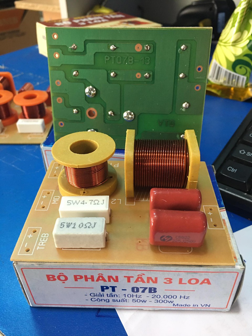 Mạch phân tần loa pt 07b -phân tần loa 3 đường tiếng - giá 2 mạch