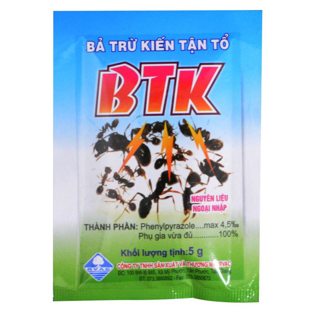 Bã trừ kiến tận ổ btk 5gr