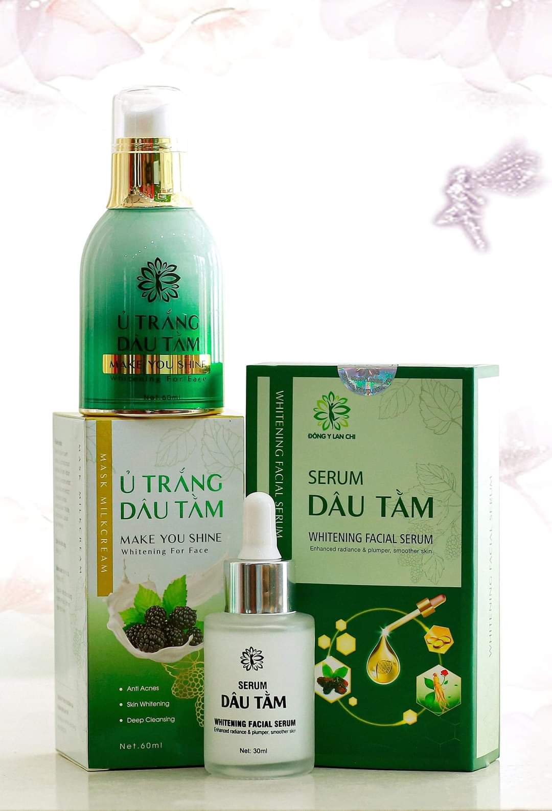 DUONG DA - Bộ Đôi Serum Và Ủ Trắng Dâu Tằm Lan Chi