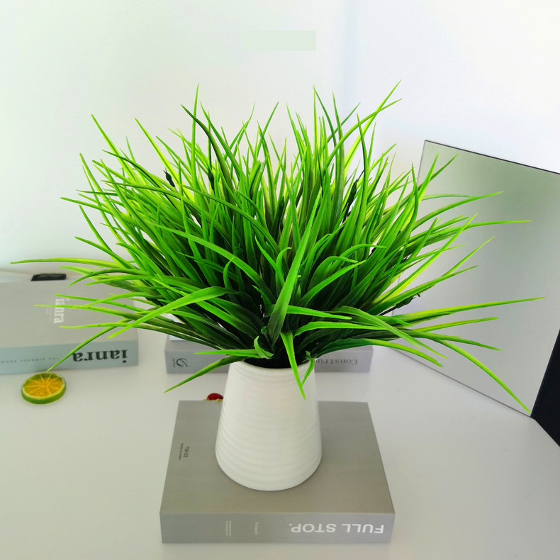 Cỏ giả bằng nhựa VI022(cành mạ non) dùng trang trí cắm hoa (cao 37cm)