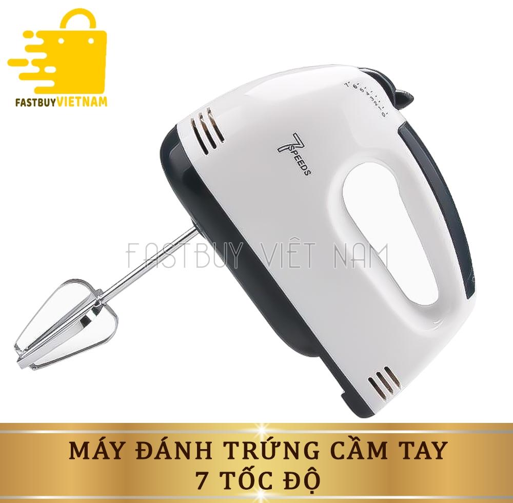 [Voucher 7% Max 800K]Máy đánh trứng cầm tay 7 tốc độ,  công suất 180W tiện dụng, siêu bền cần thiết cho nhà bếp