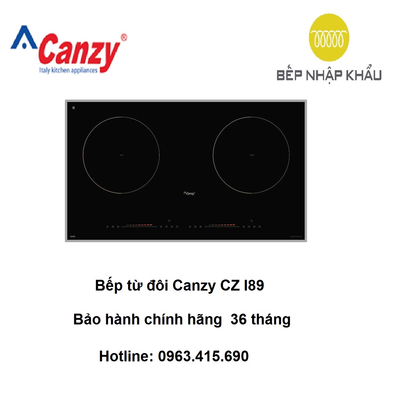Bếp từ đôi Canzy CZ-I89