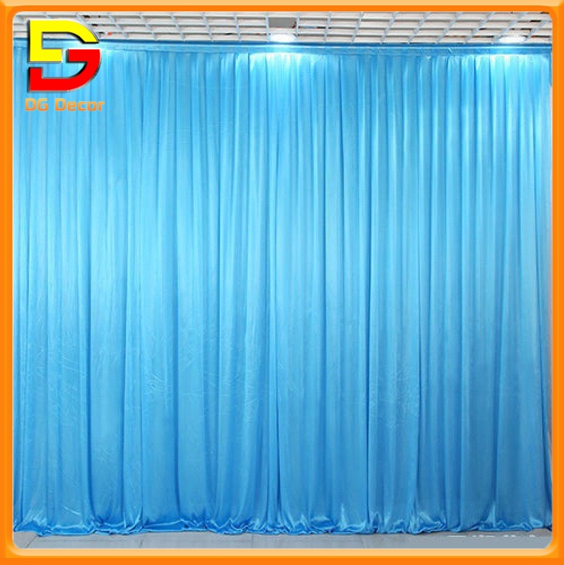 Rèm vải trang trí 2 lớp voan nhúng đã may đường luồn trang trí sinh nhật lễ cưới sự kiện dc-459