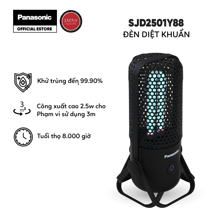 Đèn uv diệt khuẩn PANASONIC chống vi khuẩn gây bệnh 2.5w SJD2501Y88