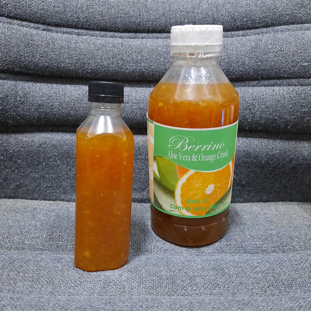 330ml sinh tố berrino dâu / cam / nho đen / vải / xoài dứa / việt quất / phúc bồn tử / chanh / chanh dây / đào - cam nha đam