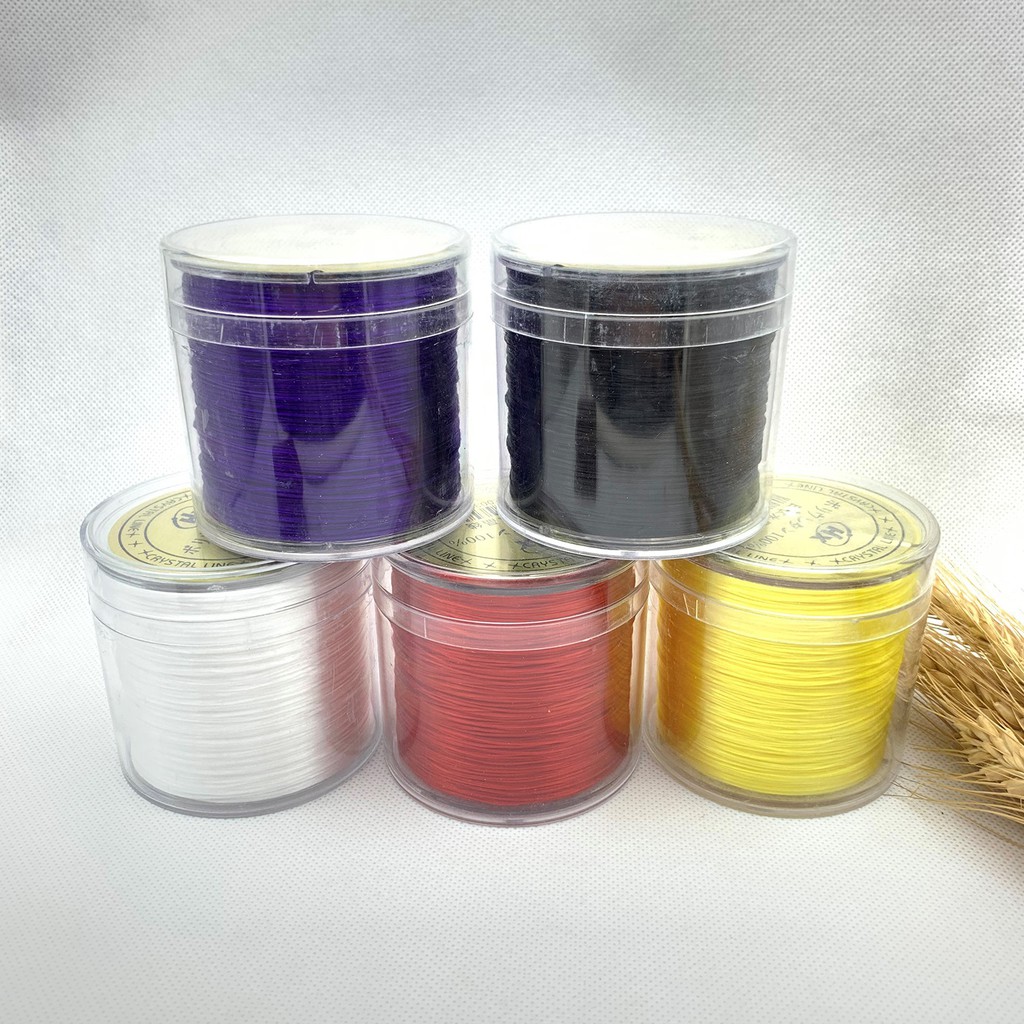 Dây chun xâu vòng chuỗi đá, gỗ hàng xịn 300m làm đồ handmade, xâu chuỗi đá - Charm Bạc 925 - Mã PKCHUNJP