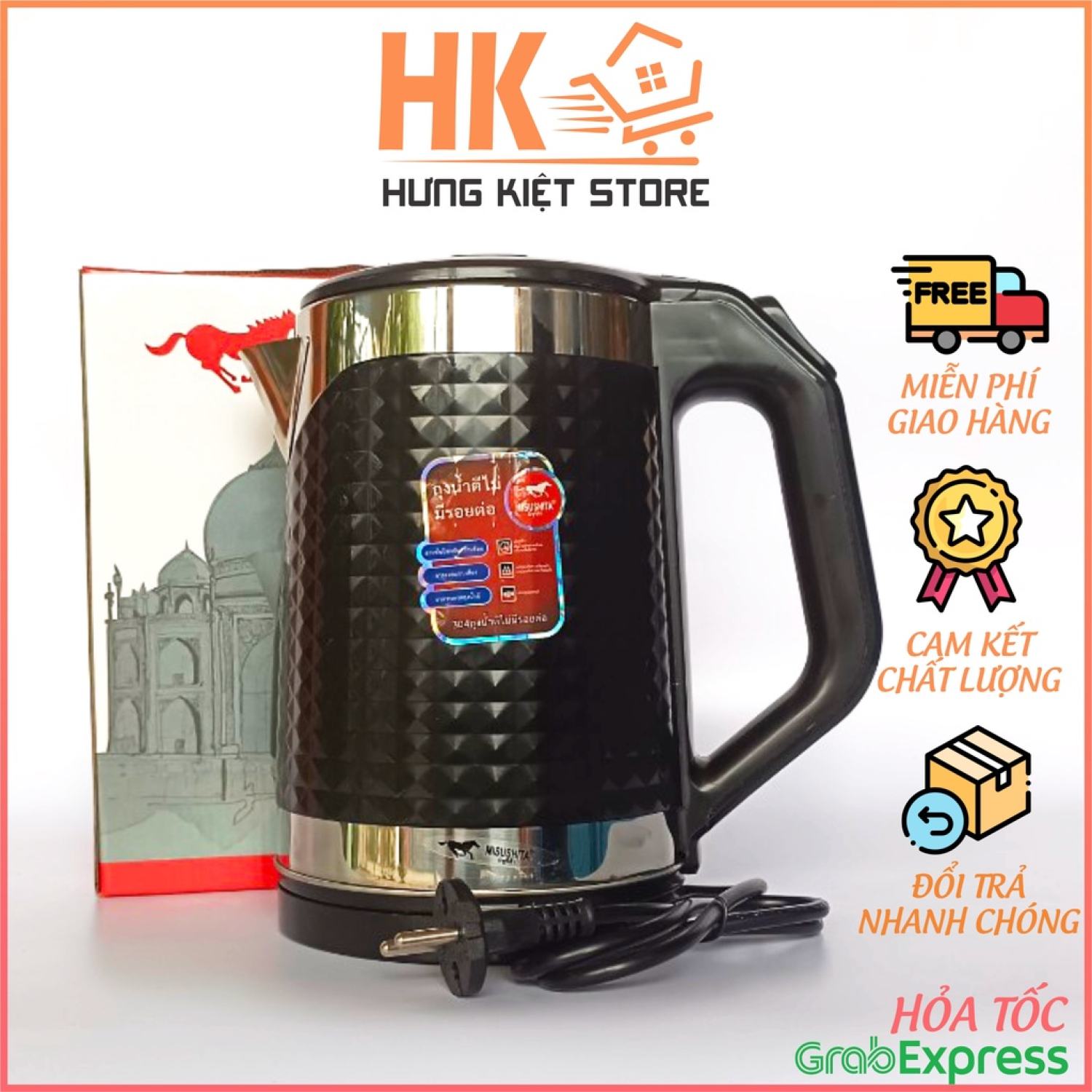 ✅ ấm đun siêu tốc thái lan misushita, ấm đun nước siêu tốc 2.2l sang trọng, chống giật - hungkietstore