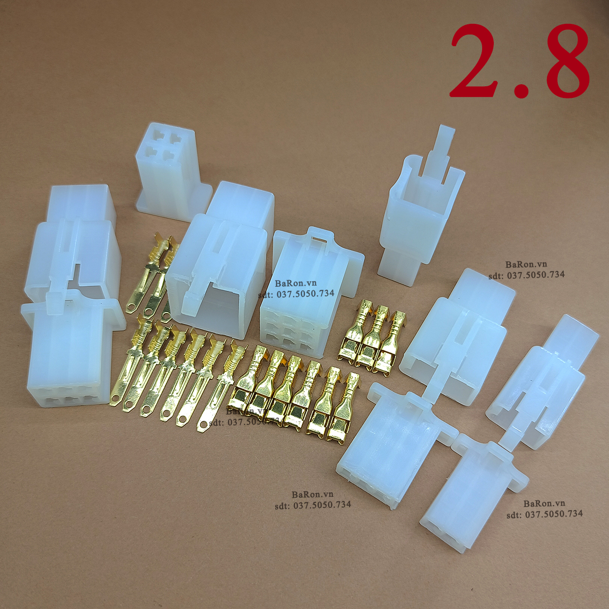 Giắc nối dây điện xe máy đủ bộ 2 chân đến 9 chân nối dây