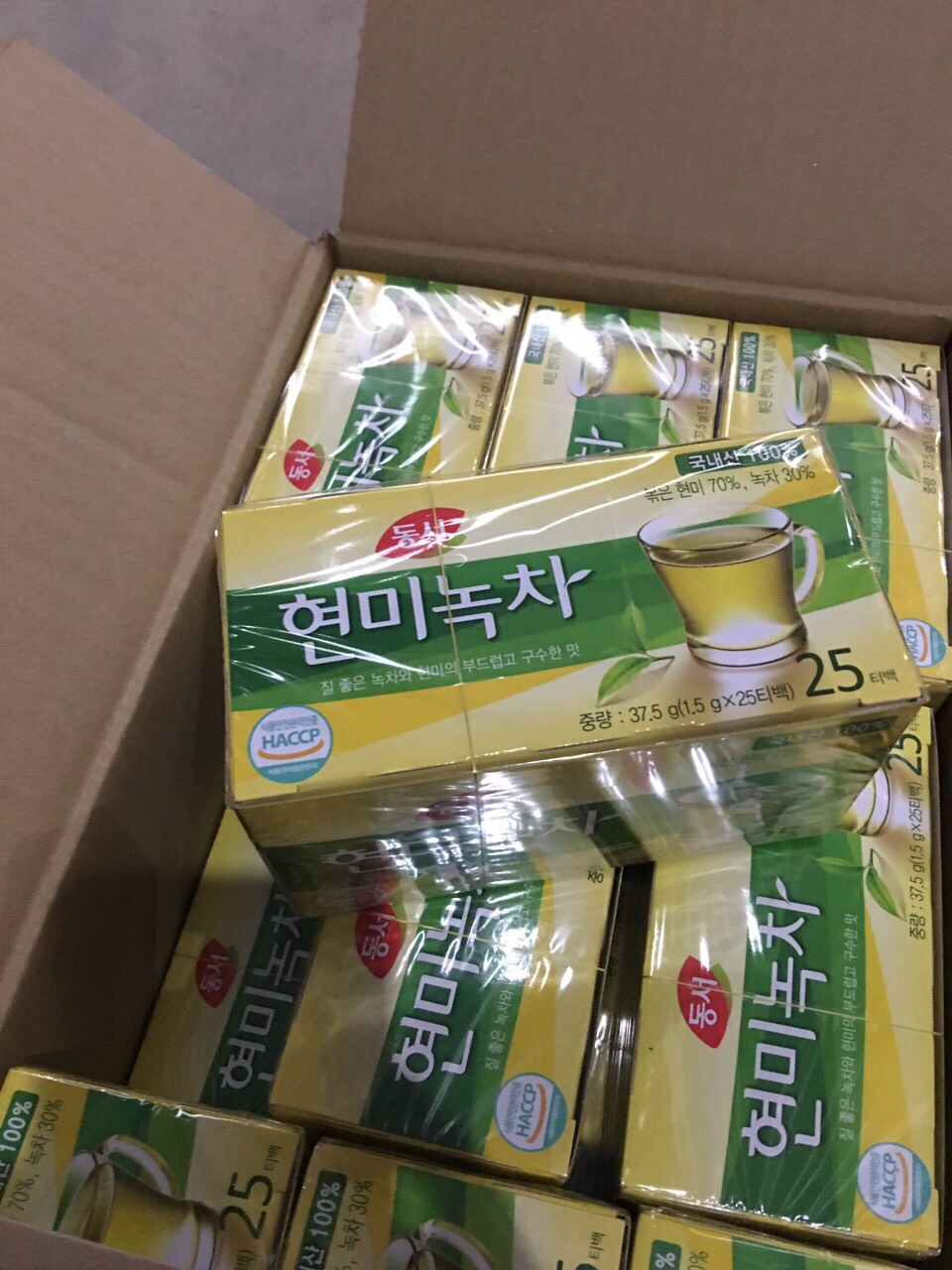 Trà Xanh Gạo Lứt Dongsuh 37.5g*25 gói Hàn Quốc