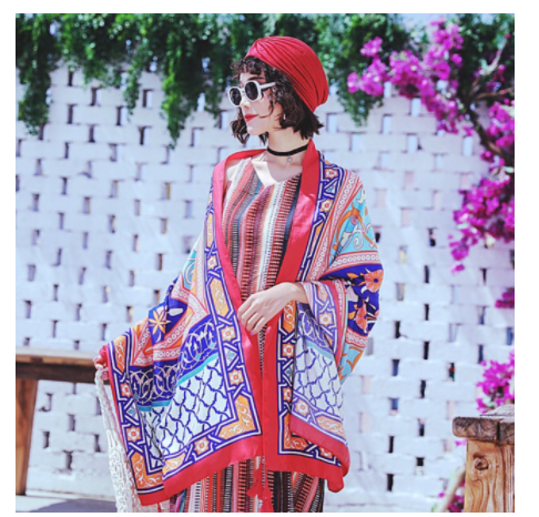 Khăn thổ cẩm phong cách boho ấn tượng