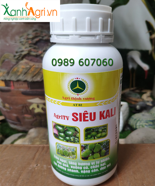 Chế phẩm Siêu Kali nuôi dưỡng trái củ, tăng độ ngọt, chắc trái nặng củ quả