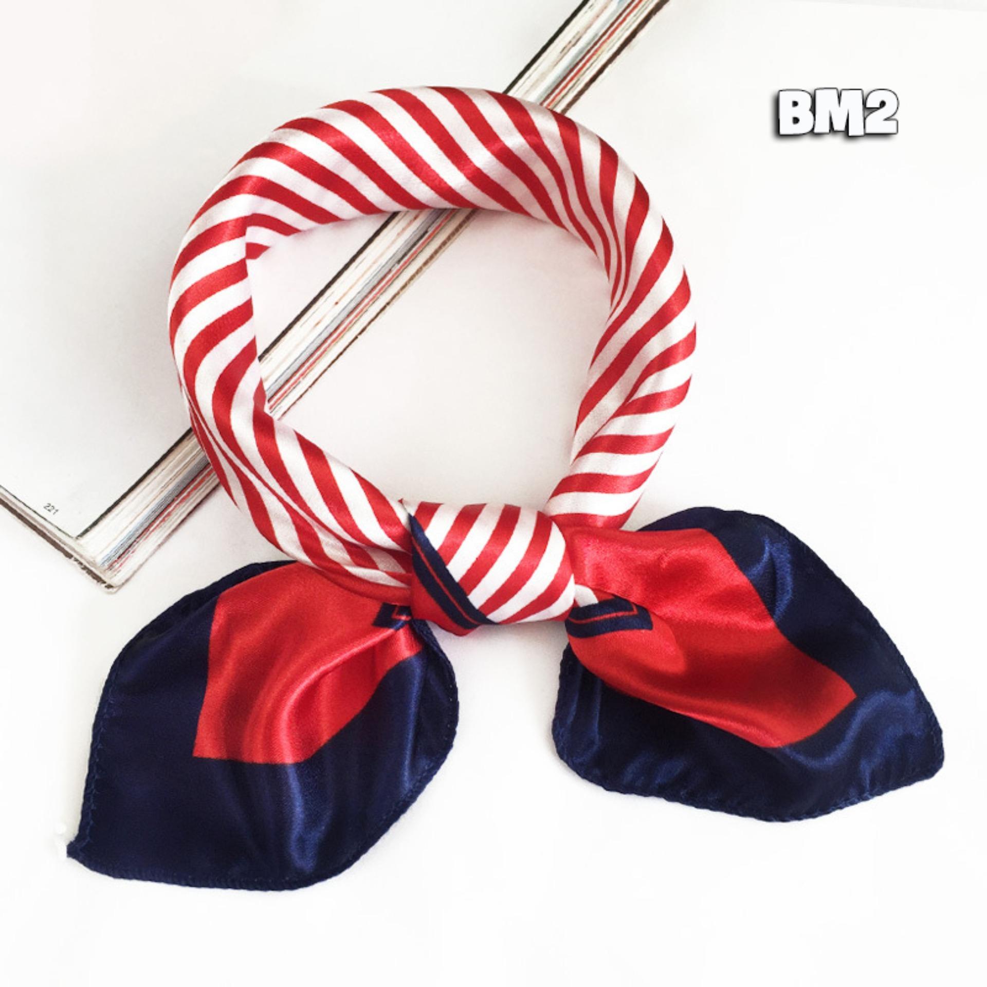 Khăn turban vuông satin AH1382 ulzzang phong cách hàn quốc