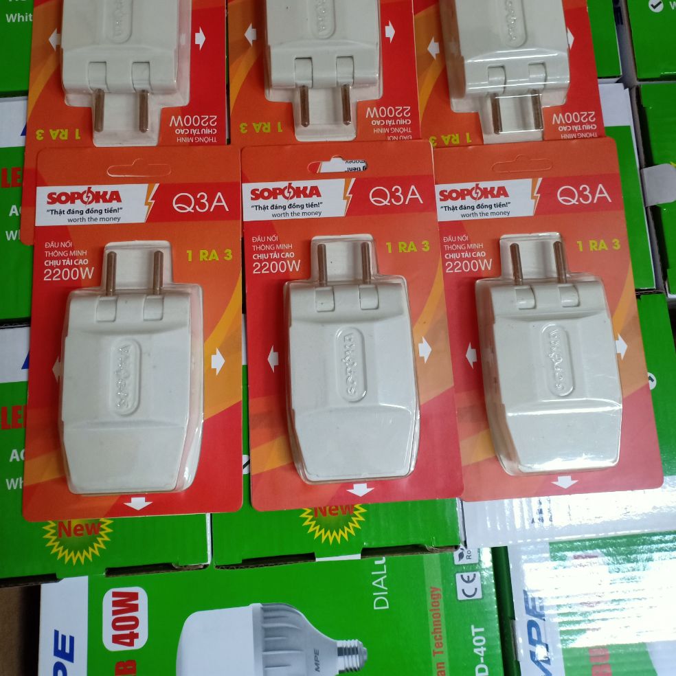 Combo 2 Phích cắm điện thông minh 1 ra 3 Ominsu