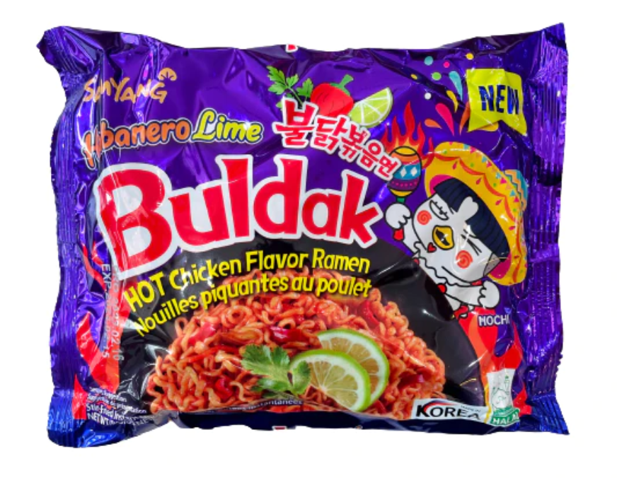 1 Gói Mì Gà Khô Chua Cay Samyang Lime 135g - Samyang buldak habanero lime