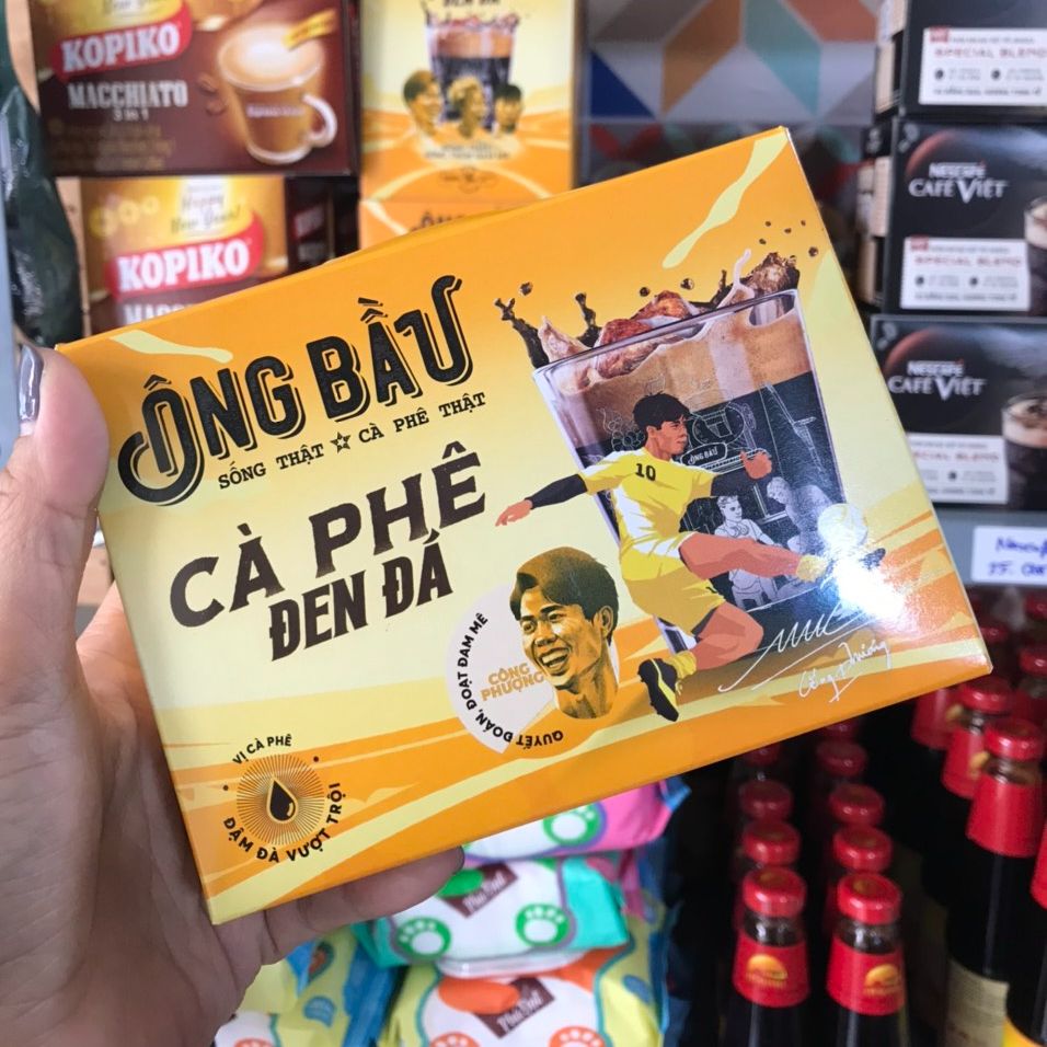 Cà phê sữa đá ông bầu hộp vàng 240g