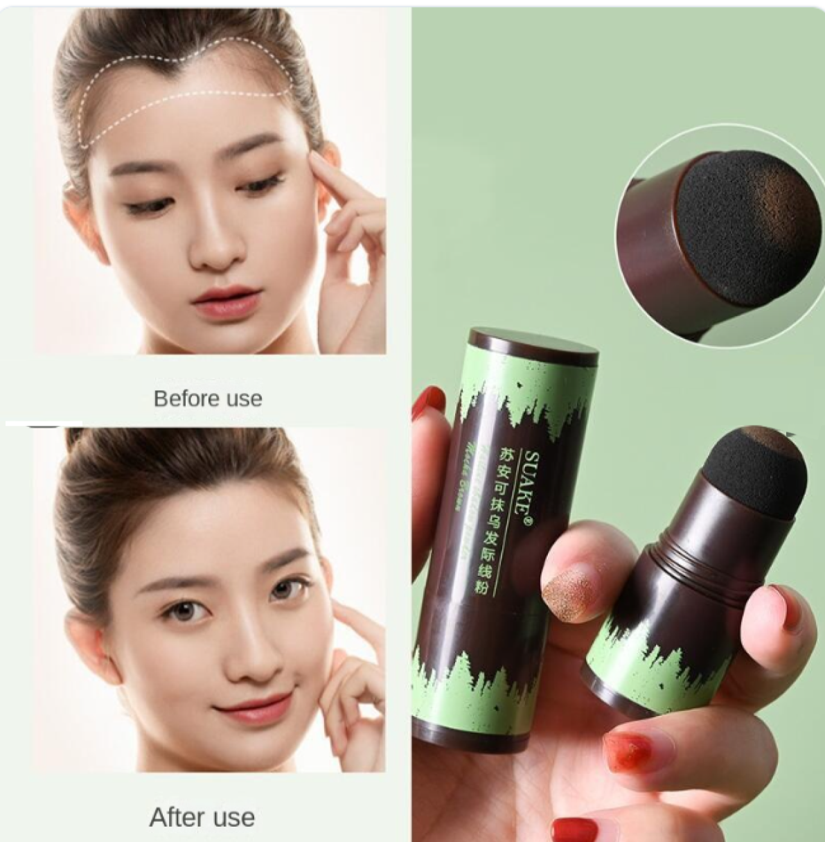 Phấn phủ làm dày tóc, che tóc thưa hói, tóc bạc