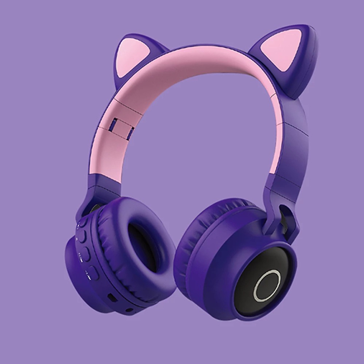 Tai nghe chơi game tai mèo đáng yêu không dây bluetooth V50 có micphụ