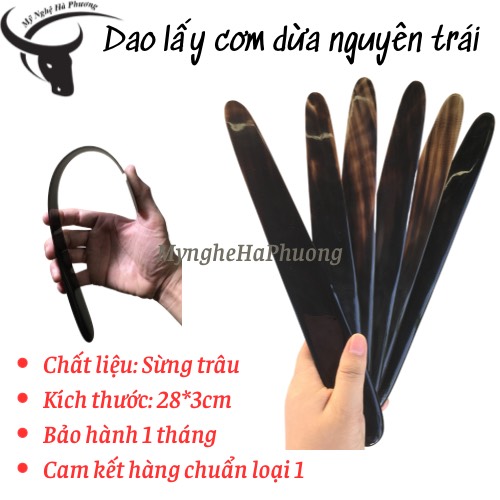 Dao sừng lấy cơm dừa nguyên trái kiểu Thái Lan