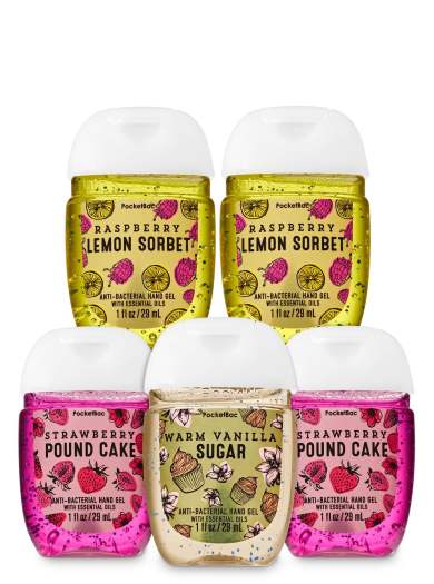 Gel rửa tay khô Bath & Body Works Hand Sanitizer PocketBac Cleansing Gel Raspberry Lemon Sorbet 29ml (Mỹ)