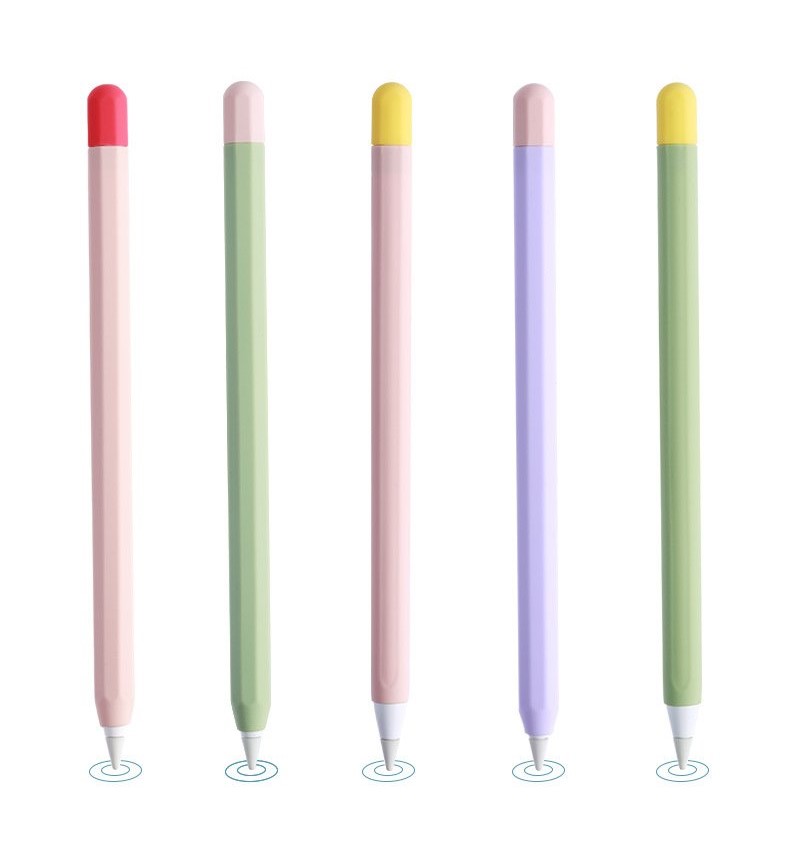 Bao Silicon Cao Cấp Kiểu Dáng Bút Chì Bảo Vệ Cho Bút Apple Pencil 2 Kai.N Kèm Nắp Đậy_ Hàng Chính Hãng