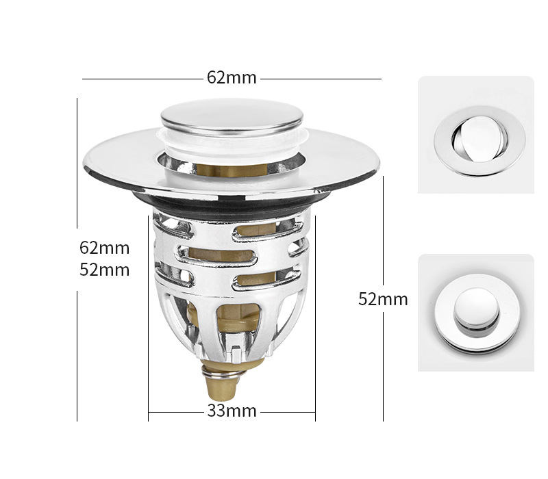 Nút Nhấn thay thế cho Xả Lavabo - Nút nhấn xả bồn rửa mặt