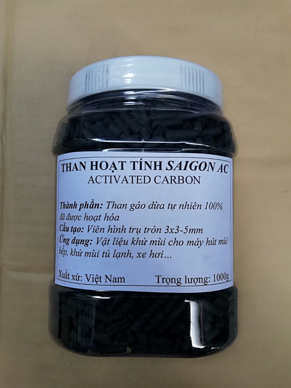 Than hoạt tính máy hút mùi hộp 1kg