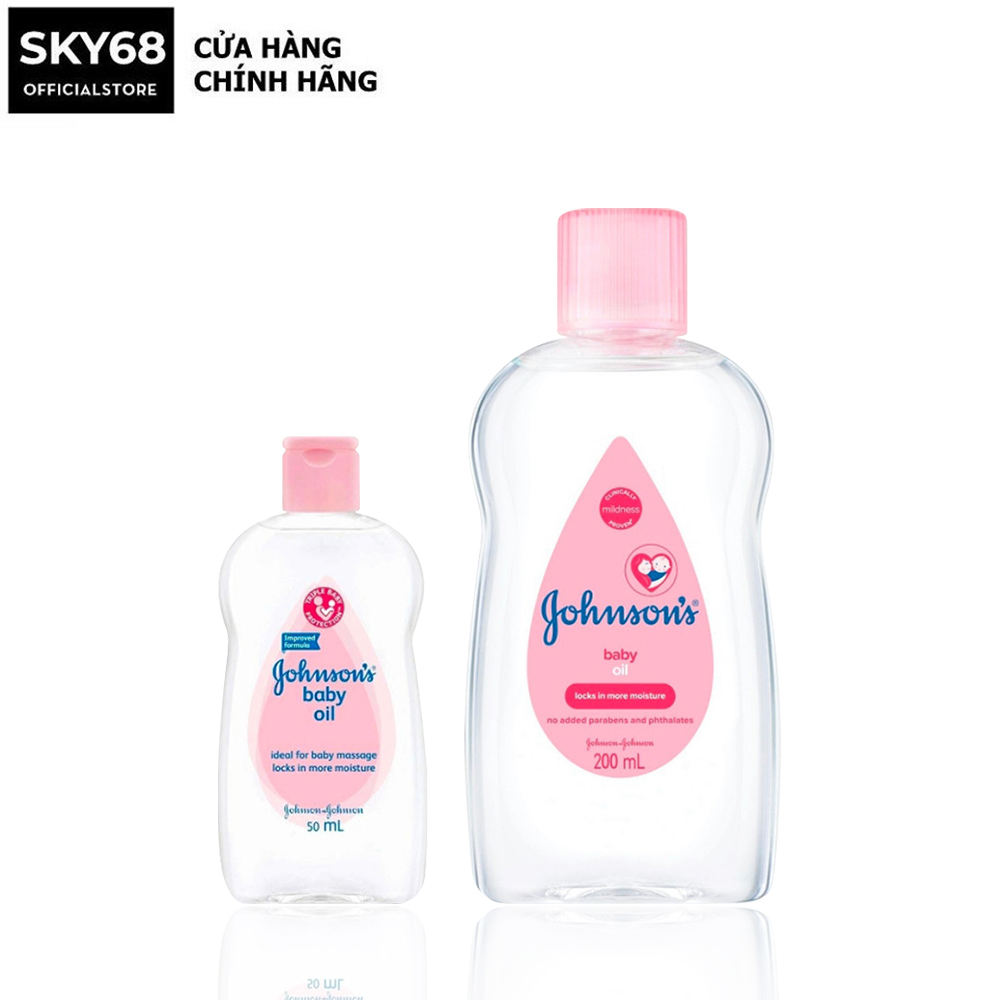  Dầu Massage & Dưỡng Ẩm Johnson's Baby Oil 50ml 200ml 