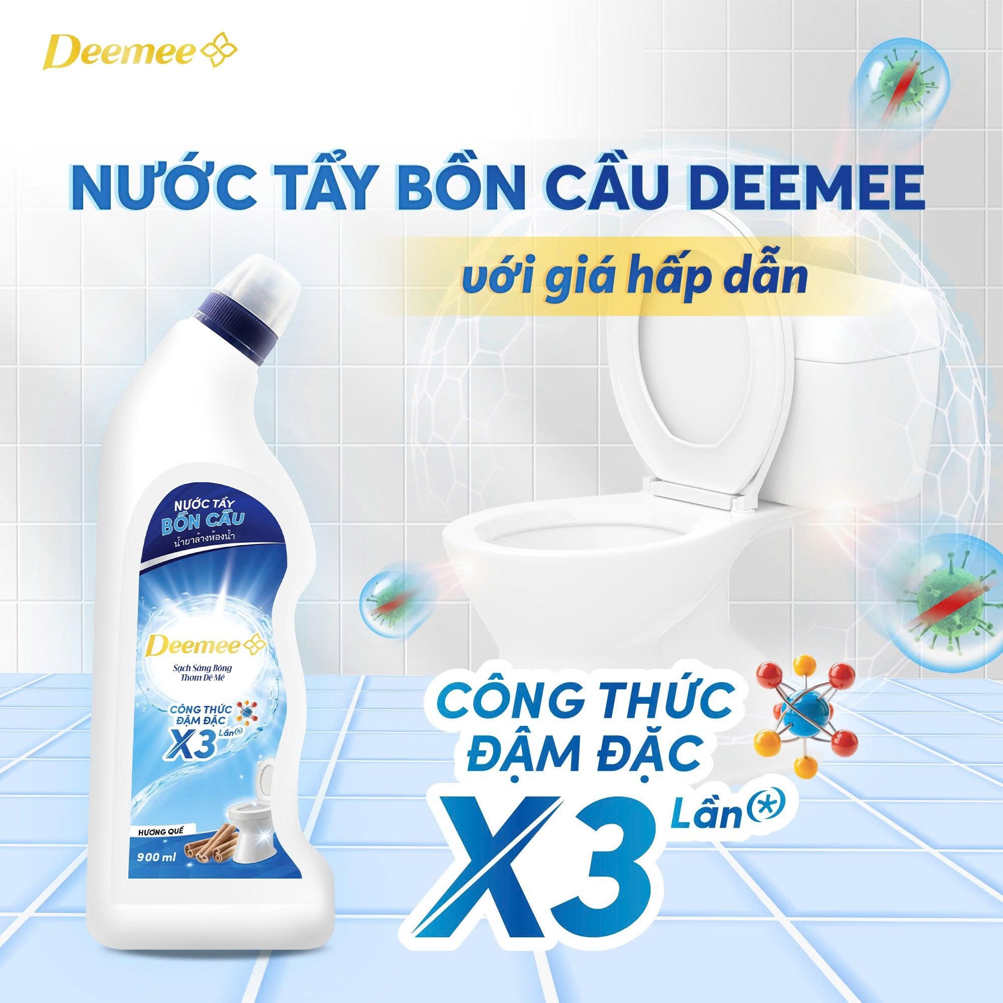 Nước Tẩy Bồn Cầu Deemee Hương Quế 900ml