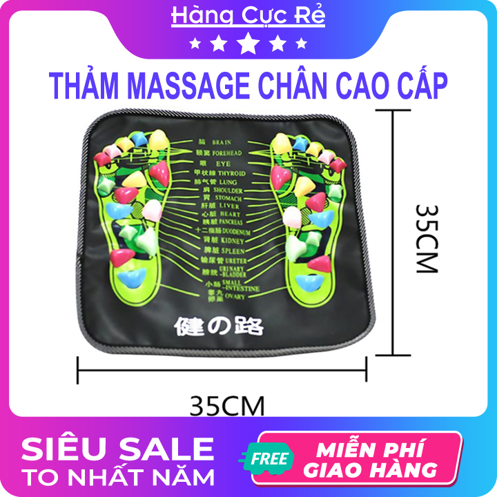 Thảm massage chân cao cấp - Trị liệu lưu thông máu, thư giản bàn chân, chăm sóc giảm stress hiệu quả - Shop Hàng Cực Rẻ