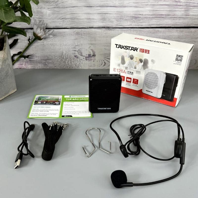 Takstar E126 loa mic Máy trợ giảng takstar E126 mini cao cấp, hướng dẫn viên, có dây