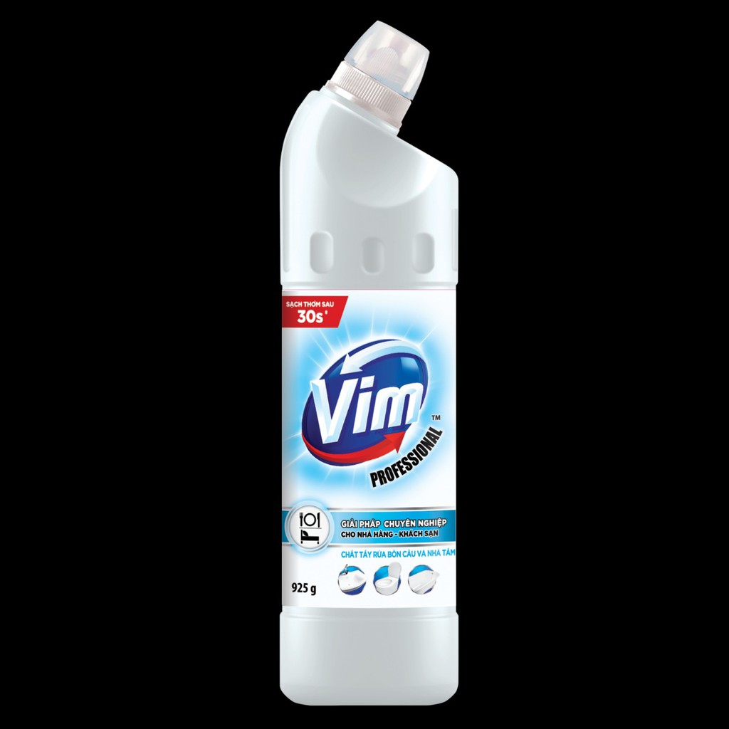 TẨY RỬA BỒN CẦU VÀ NHÀ TẮM VIM TRẮNG SÁNG 925ML