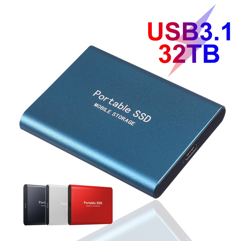 100 Gốc Màu Đen SSD 1Tb 2Tb TYPE-C USB 3.1 Di Động SSD SATA 4Tb 8Tb Disco Duro Externo Ổ Đĩa Bút 16Tb USB Flash Ổ Cứng
