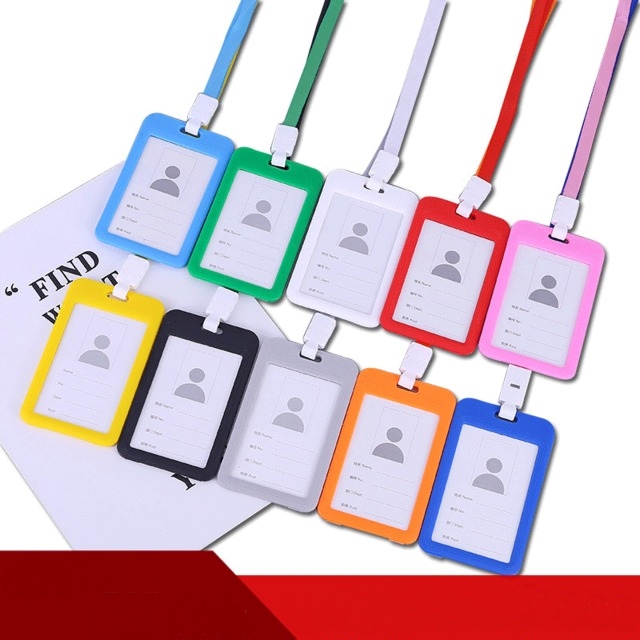 [HCM]Dây đeo thẻ bảng tiên nhân viên học sinh sinh viên (10 màu)