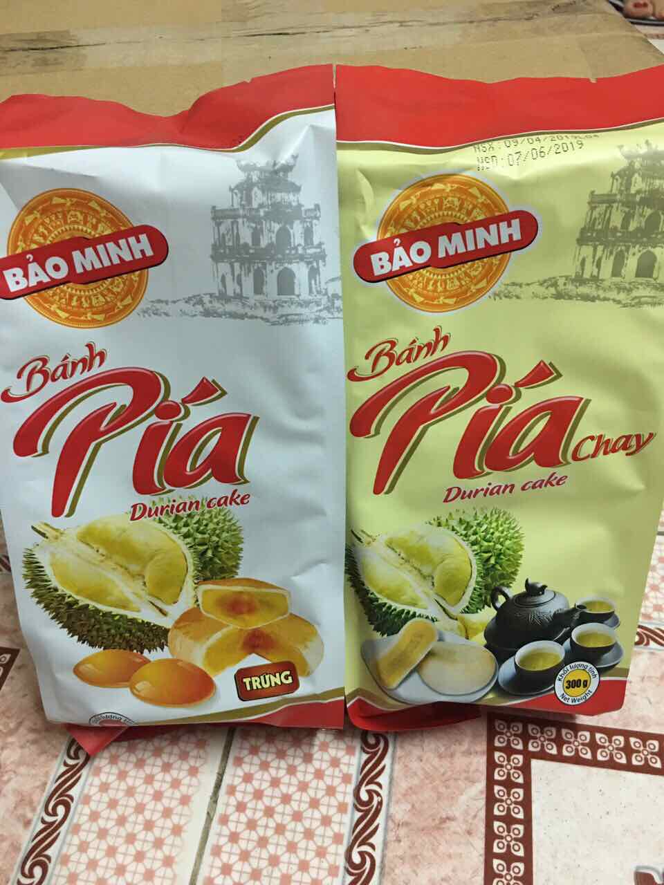 SALE 10% Bánh Pía Bảo Minh thơm ngon tuyệt đỉnh thương hiệu truyền thống Pía Trứng Pía Chay gói 6 cái 300g chỉ từ 49k-56k