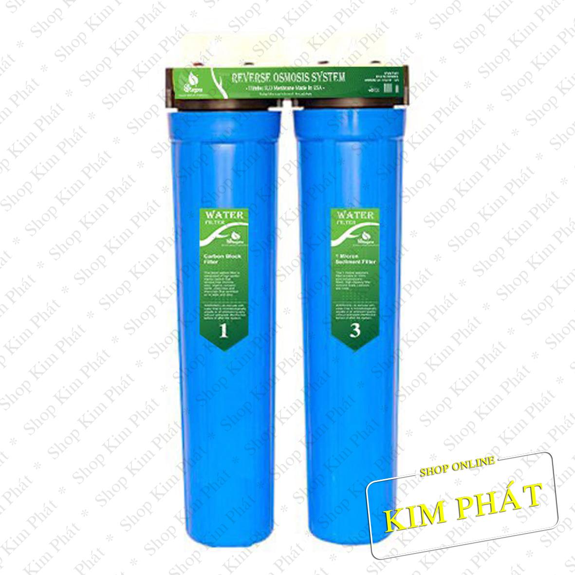 Bộ lọc nước thô đầu nguồn 2 cấp lọc ly 20 inch-sjh20-2x
